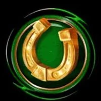 Gold Blitz horseshoe symbol on a British slot