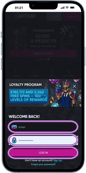 Gold Blitz Log In to Your Account